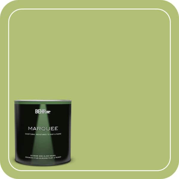 BEHR MARQUEE 1 qt. Home Decorators Collection #HDC-SM14-5 Lavish Lime Semi-Gloss Enamel Exterior Paint & Primer