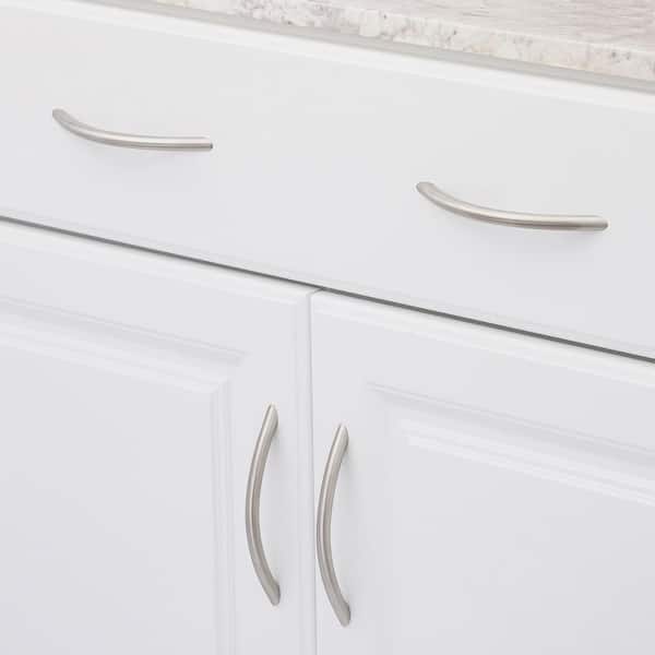 Stainless Steel 5-1/16 in. (128mm) Modern Stainless Steel Arch Cabinet Pull