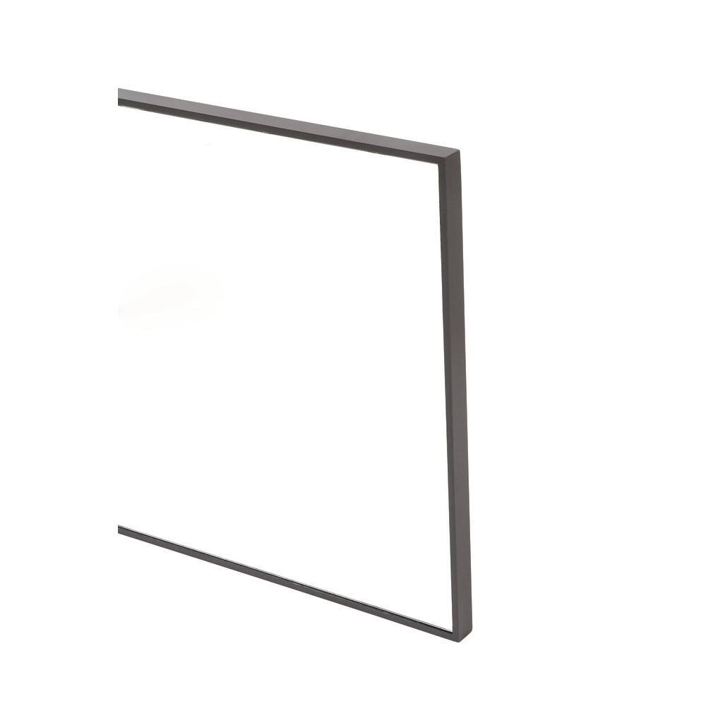 Sleek Black Wood Rectangular Wall Mirror 24" x 40"