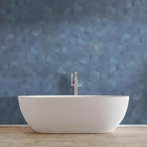 Horizon Hex Azul 7-3/4 in. x 9 in. Ceramic Floor and Wall Tile (8.88 sq. ft./Case)