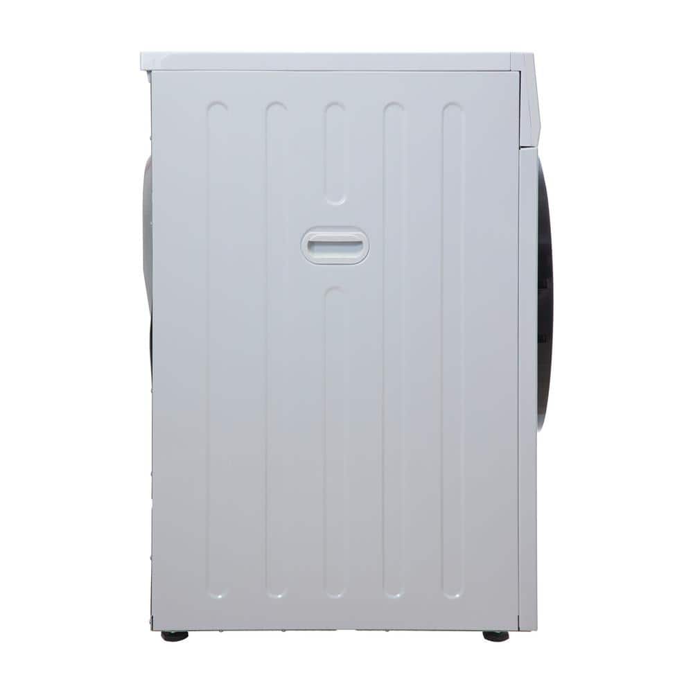 24" White Front-Load Vented Dryer with Moisture Sensing