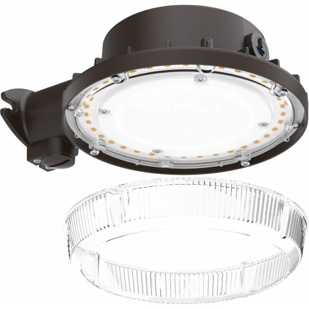 Dark Bronze Aluminum Outdoor LED Security Light with Photocell