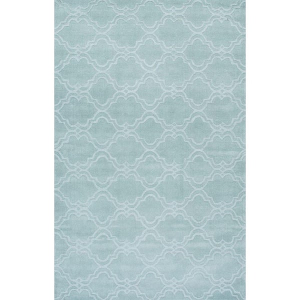 nuLOOM Wilhelmina Geometric Moss 5 ft. x 8 ft. Area Rug