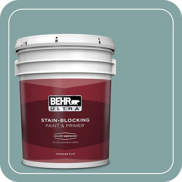 BEHR ULTRA 5 gal. #MQ6-07 Schooner Extra Durable Flat Interior Paint & Primer