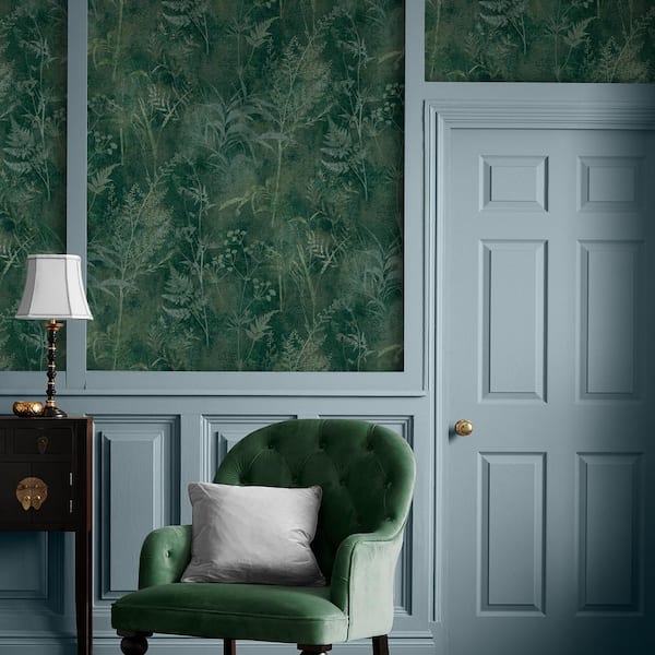 Restore Emerald Green Trees Paste the Wall Wallpaper