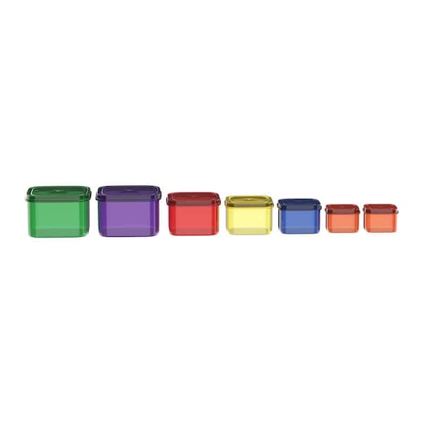 Classic Cuisine 7 -Piece Color Coded Portion Control Meal Prep Containers  HW0500111 - The Home Depot