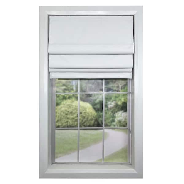 Versailles Home Fashions White Cordless Blackout Polyester Roller Shades - 48 in. W x 72 in. L