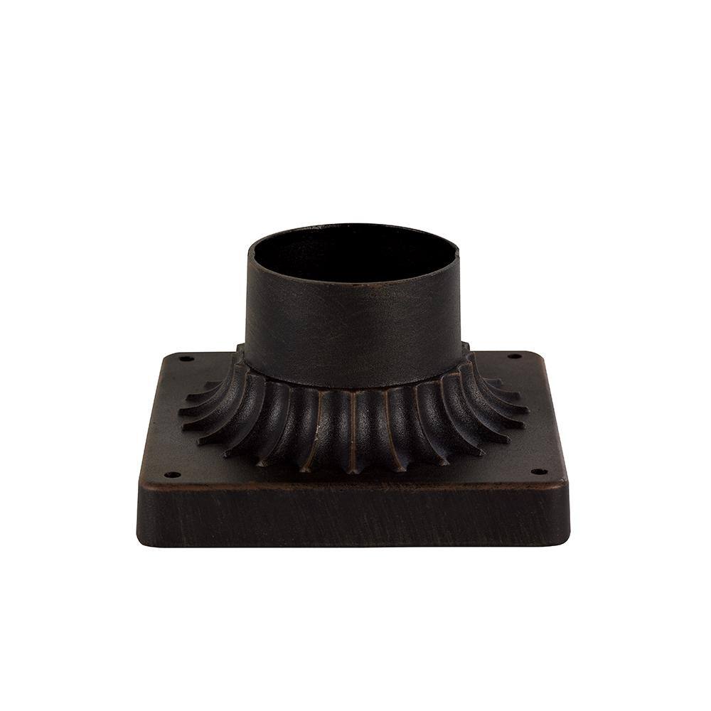 Bel Air Lighting Canby 5.5 in. Rust Square Pier Mount Base for 3 inch