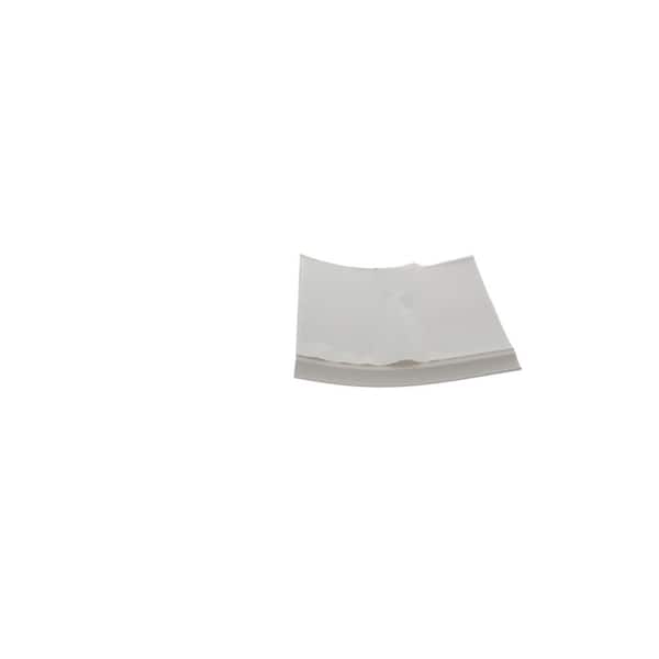 ROPPE - Vinyl Self Stick Snow 4 in. x 0.080 in. x 20 ft. Wall Cove Base Coil