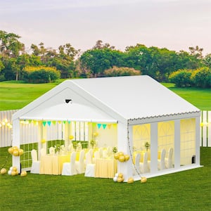 20 ft. x 20 ft. Heavy Duty Waterproof Party Tent with Removable Sidewalls, Perfect for Wedding Holiday Birthday BBQ