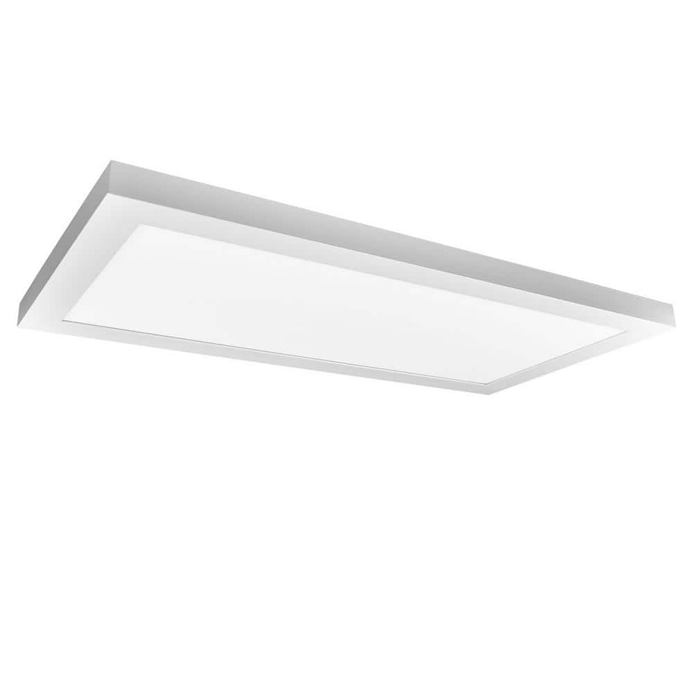 LUXRITE 12 in. x 24 in. Ultra Thin LED Panel Light 22-Watt 5 Color Selectable LED 2100 Lumens Flush Mount Damp Rated UL Listed -  LR24027-1PK