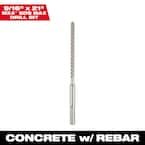 Milwaukee 9/16 in. x 21 in. 2-Cutter SDS-MAX Carbide Drill Bit 48