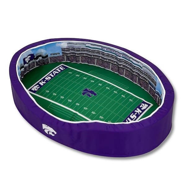 StadiumSpot Kansas State University M Football Stadium Pet Bed