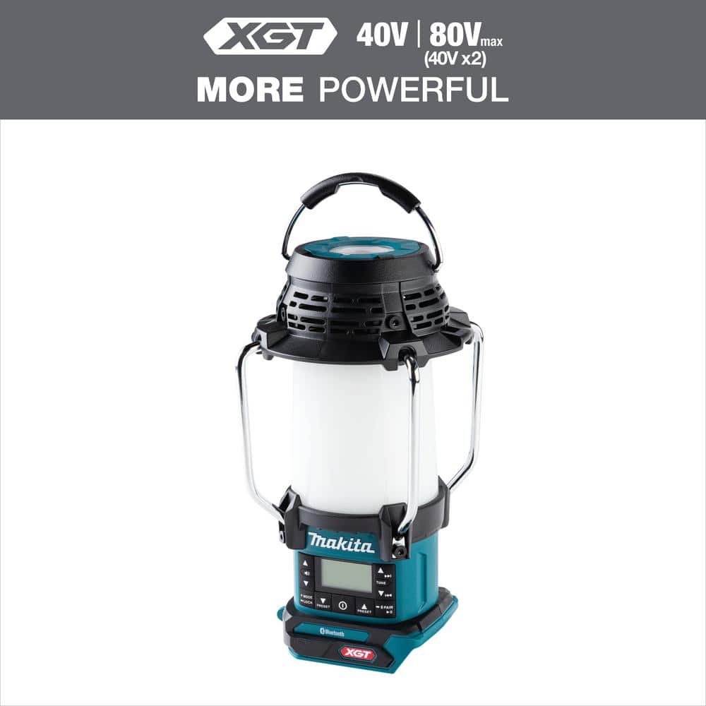 Makita 40V max XGT Cordless Lantern with Radio, Tool Only GRM04