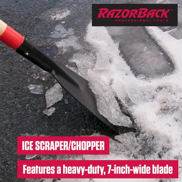 34 in. D-Handle Steel Blade Forged Ice Scraper/Chopper