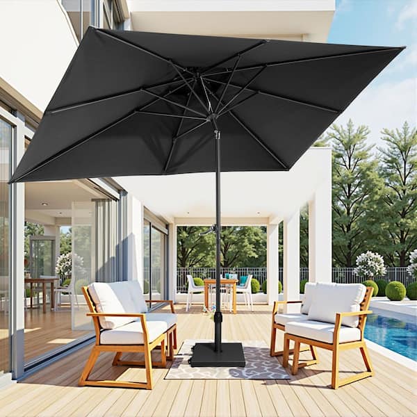 commercial cantilever patio umbrella Sunvilla 13' Commercial Round Misting Cantilever Umbrella