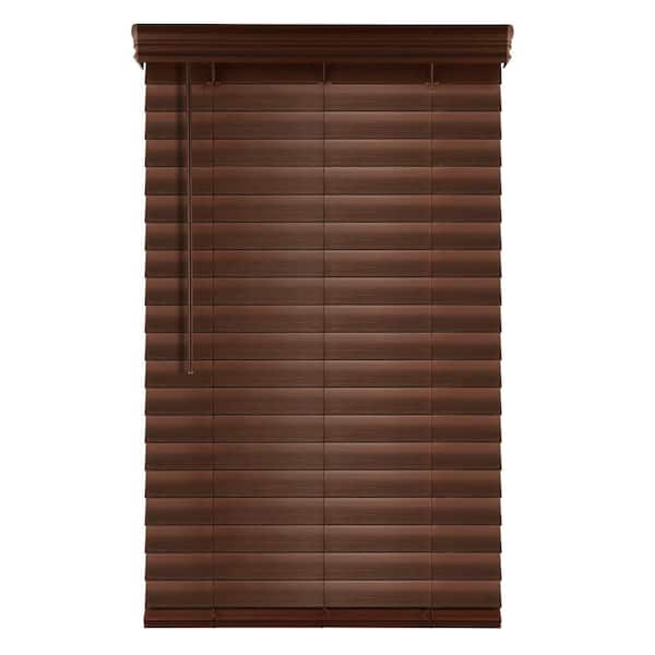 Home Decorators Collection Espresso Cordless Premium Faux Wood