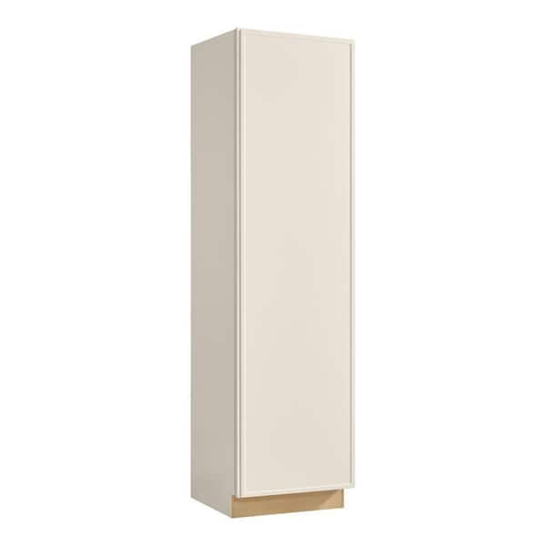 Leyton 24 in. W x 24 in. D x 90 in. H Ready to Assemble Plywood Slim Shaker Utility Pantry Cabinet in Antique White