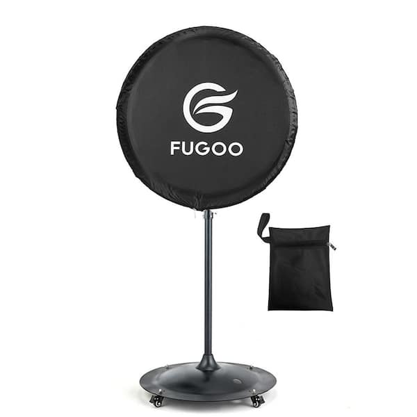 30 in. Heavy Duty Outdoor Fan Cover Black,Fit in Pedestal/ Wall Mount Fans,Dustproof Protection,Waterproof,UV Resistant