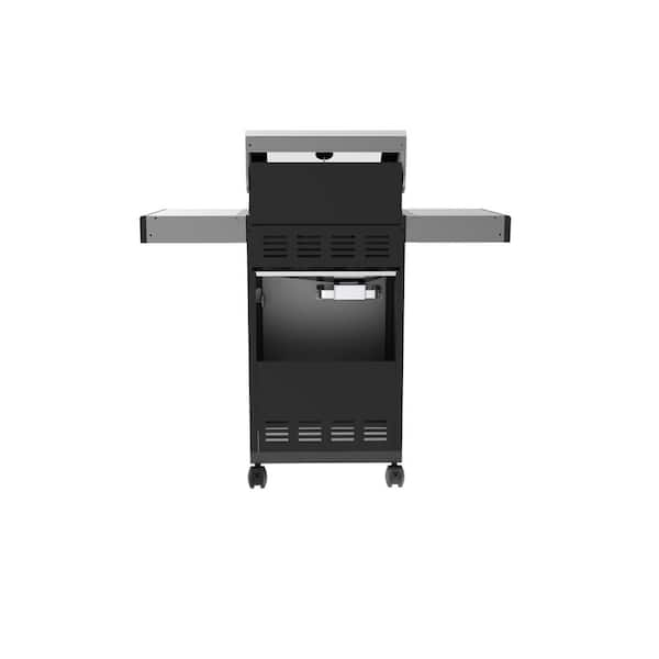 Monument Grills 2-Burner Propane GAS Grill in Stainless with Clearview Lid and LED Controls