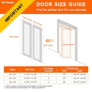 30 in. x 80.5 in. 3-Lite Tempered Frosted Glass Solid Core White Finished Bi-Fold Door with Hardware