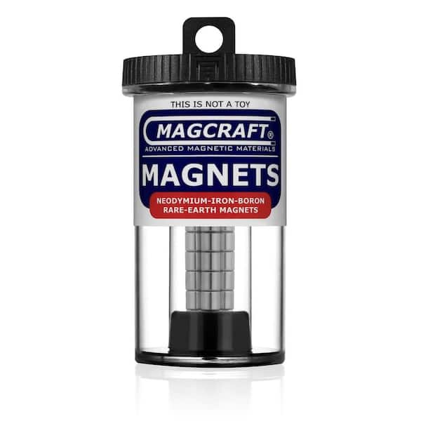 Magcraft Rare Earth 1/4 in. x 1/4 in. Rod Magnet (20-Pack)