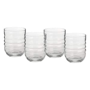 Storied Home 11.5 oz. Glass Solid Color Bubble Glass (Set of 4)