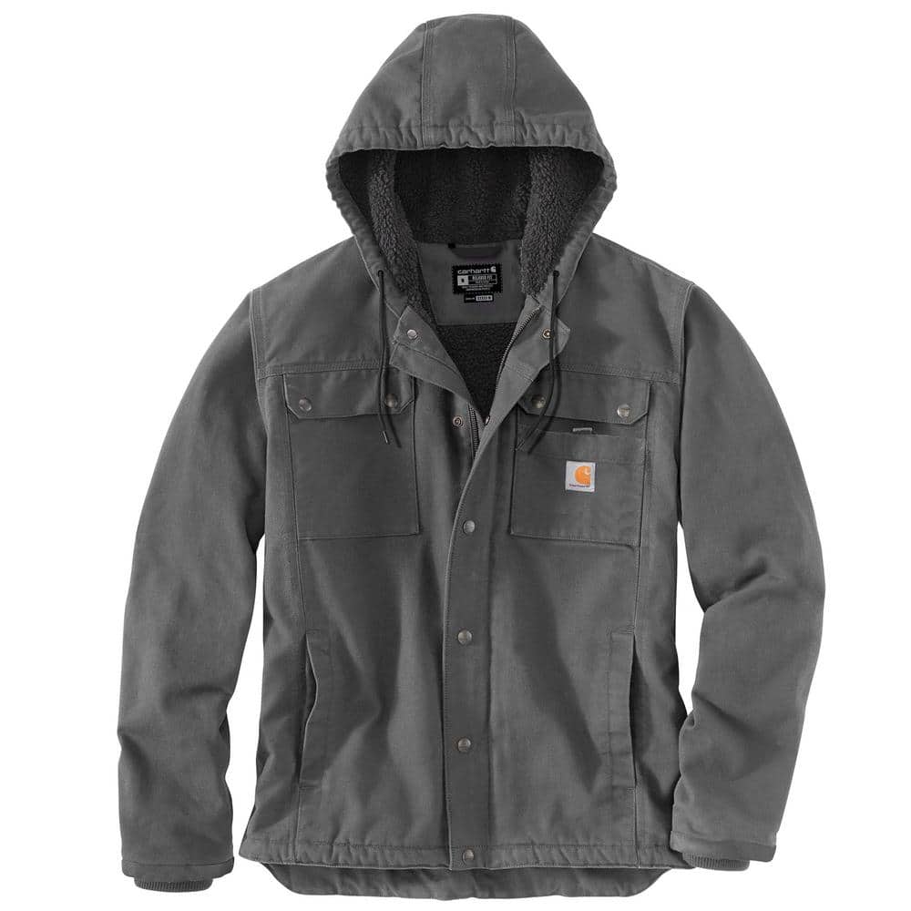 Carhartt Men's 5 X-Large Gravel Cotton Relaxed Fit Washed Duck Sherpa ...