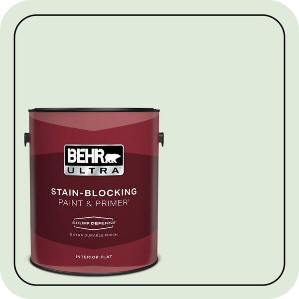 BEHR ULTRA 1 gal. #440E-1 Relaxing Green Extra Durable Flat Interior Paint & Primer