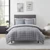 Sweet Home Collection Loralie 7-Piece Ombre Pintuck Gray Microfiber Bed In  a Bag Complete Bedding Set, Full LOR-BIAB-F-GRAY - The Home Depot