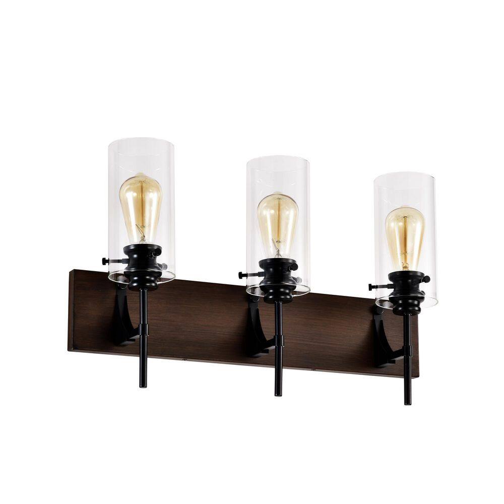 4.72 in. 5Light Matte Black plus Gold Color Vanity Light Fixture Bathroom O