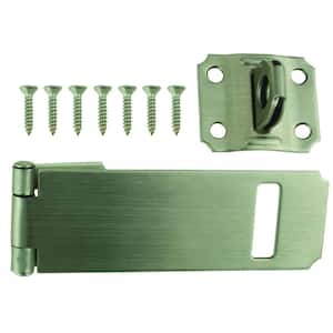 Top Tools 3.5 Safety High Security Gate Shed Door Lock Strong Hold Silver Toned Metal Hasp 