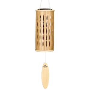 Signature Collection, Aloha Solar Chime, 28 in. Natural Wind Chime ACSN