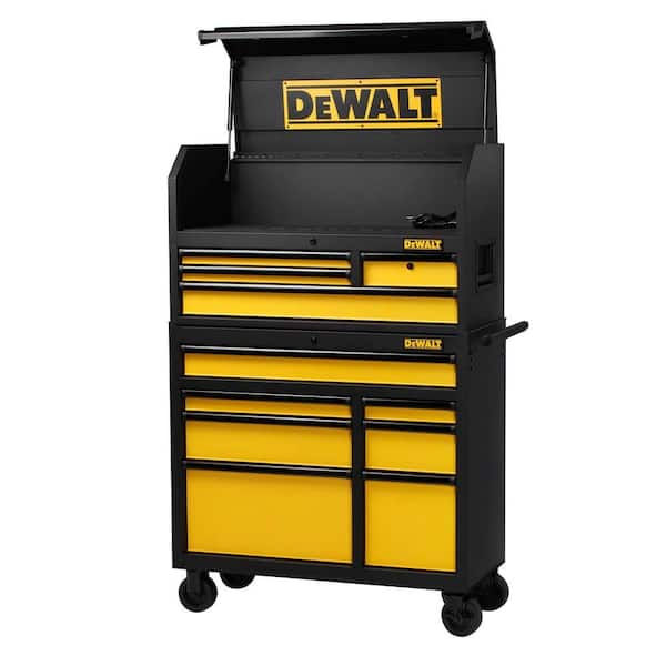 DEWALT - 40 in. 11-Drawer Rolling Bottom Tool Chest and Cabinet Combo in Black