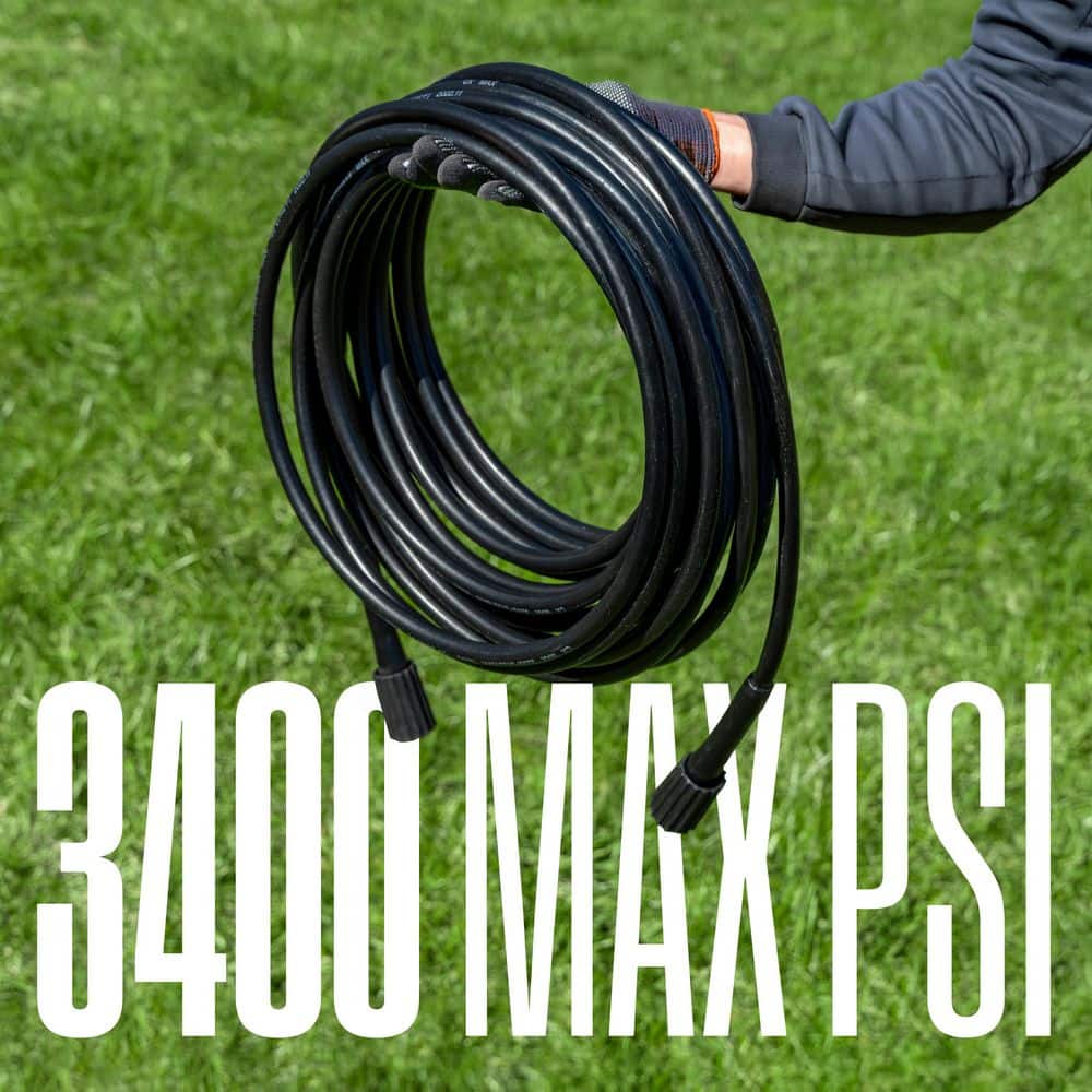 Westinghouse 50 ft Black PVC Pressure Washer Hose - 3600 PSI