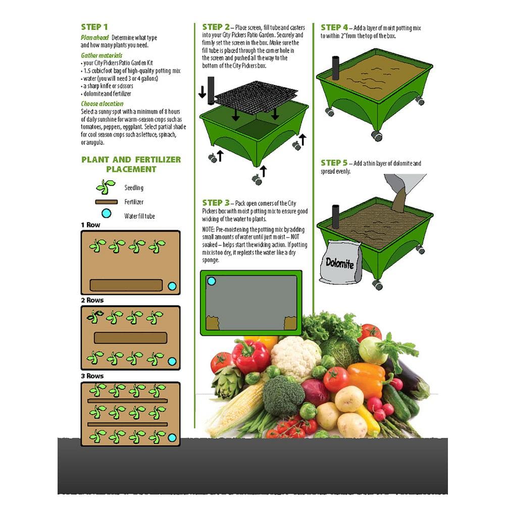 Sand Rectangular Resin Raised Bed Grow Box with Casters