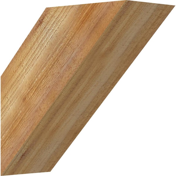 Ekena Millwork 6"W x 14"D x 14"H Traditional Rough Sawn Knee Brace, Western Red Cedar