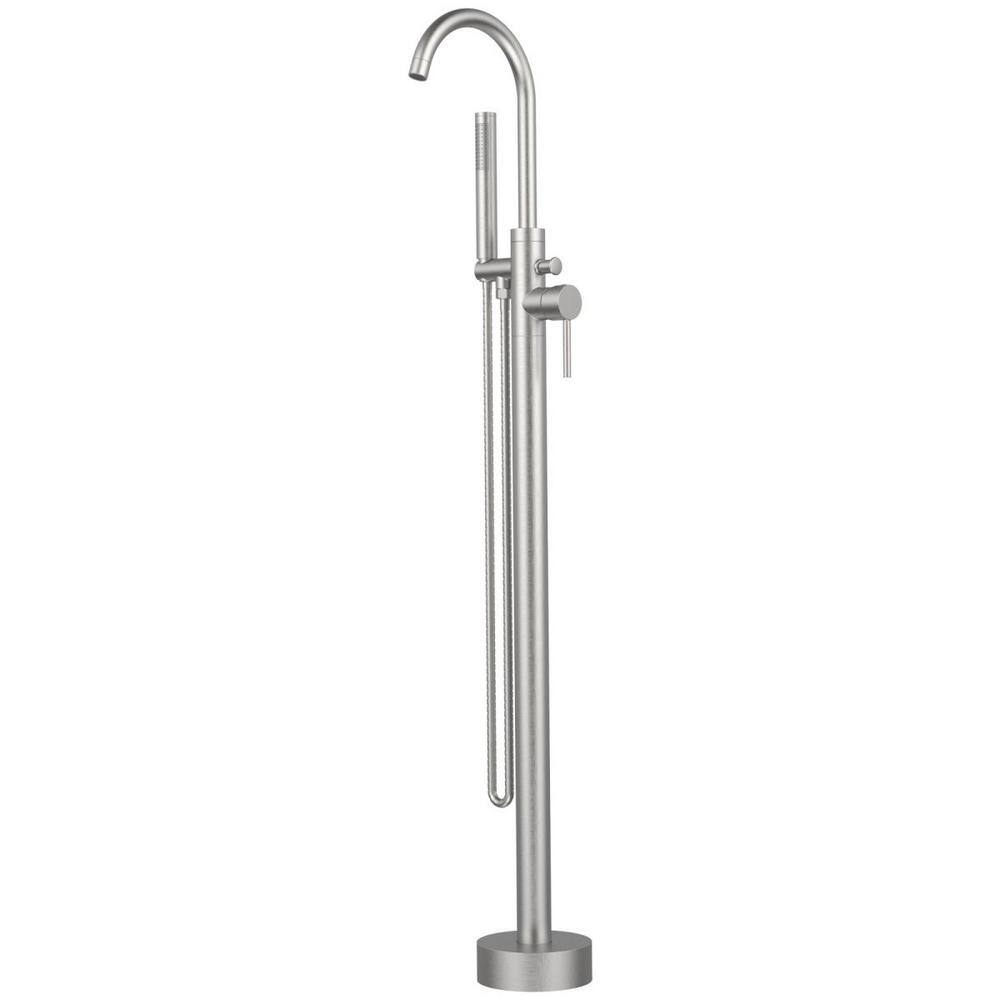 Single-Handle Claw Foot Tub Faucet with Hand Shower in. Brushed Nickel Tub Filler Freestanding Bathtub Faucet price history on PriceWatchPro