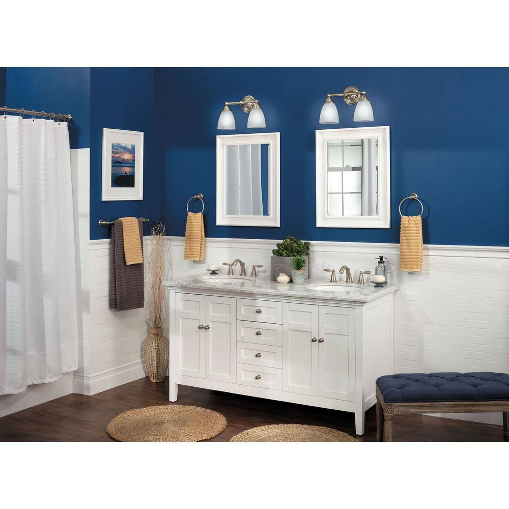 Brushed Nickel 18" Wall Mounted Single Towel Bar