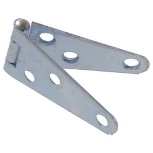 4 in. Light Strap Hinge in Zinc-Plated (5-Pack)