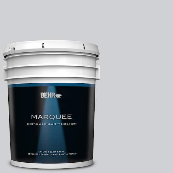 BEHR MARQUEE 5 gal. #N510-1 Silver Shadow Satin Enamel Exterior Paint & Primer