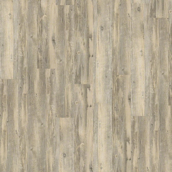 Shaw Wisteria 6 MIL  Lambswool 6 MIL X 6 in. W X 48 in. L Water Resistant Glue Down Vinyl Tile Flooring(53.93 sq. ft./ case )