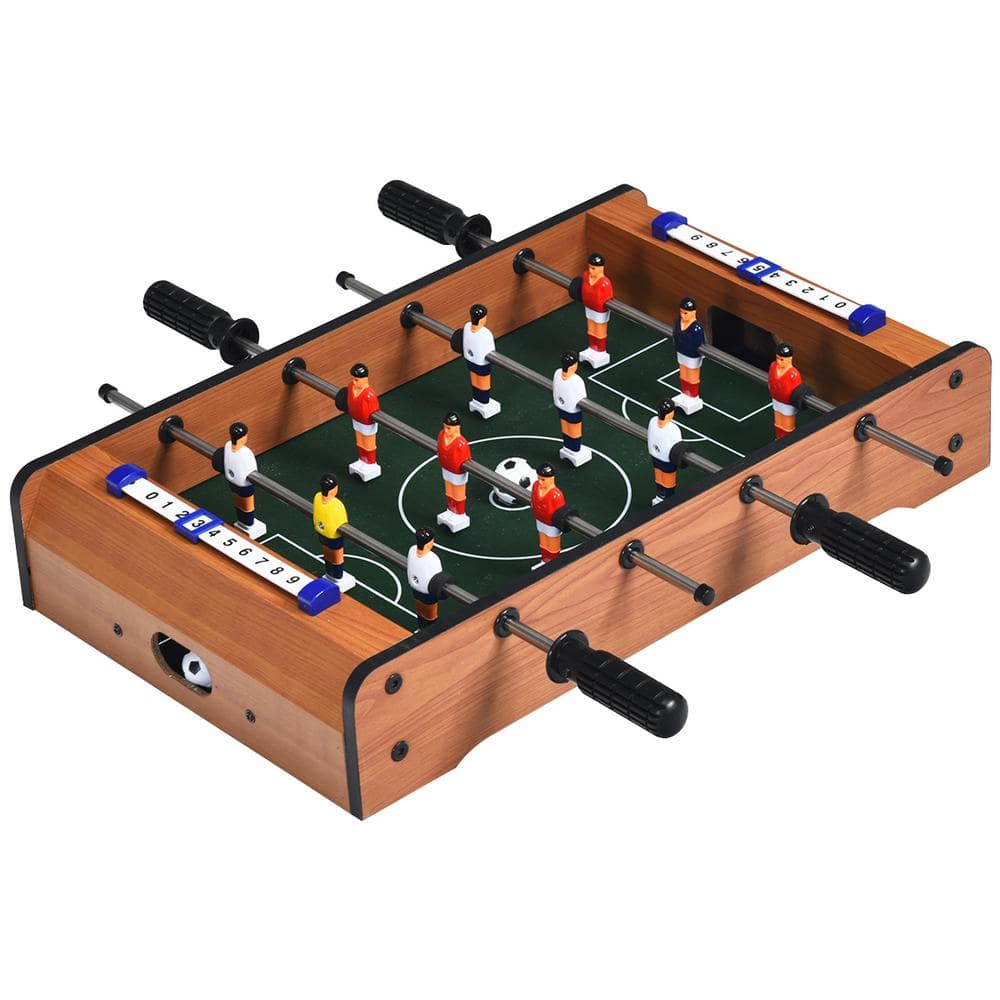 Kids Stuff Wooden Foosball Compact Travel Car Table Game 