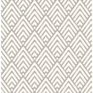 A-Street Prints Vertex Charcoal Diamond Geometric Charcoal