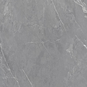 Marble Collection Grey Marble 31.5 in. x 15.75 in. PVC Fiber Board Self-Adhesive Wall Tile Covering 20.6 sq. ft. 6-Pack