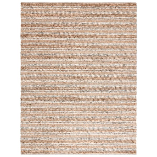 Natura 8 ft. x 10 ft. Natural/Brown Modern Striped Area Rug