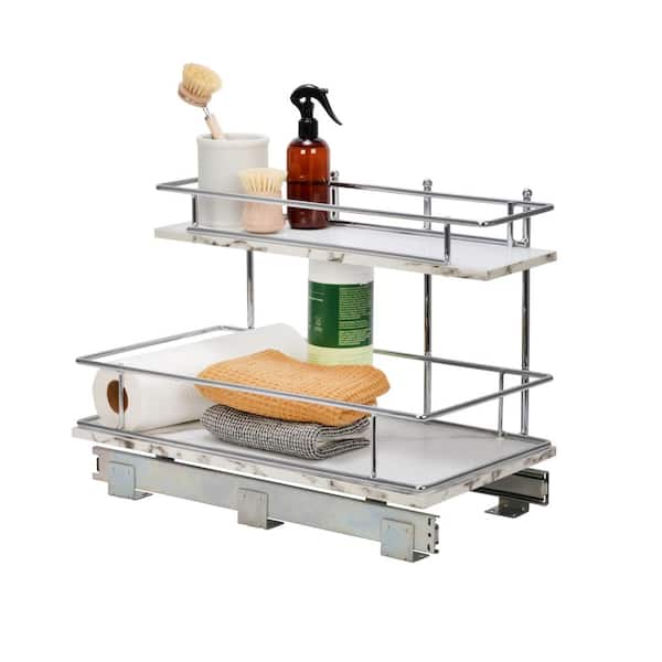 Farberware Pine Wood Over-The-Sink Storage Shelf for The Kitchen