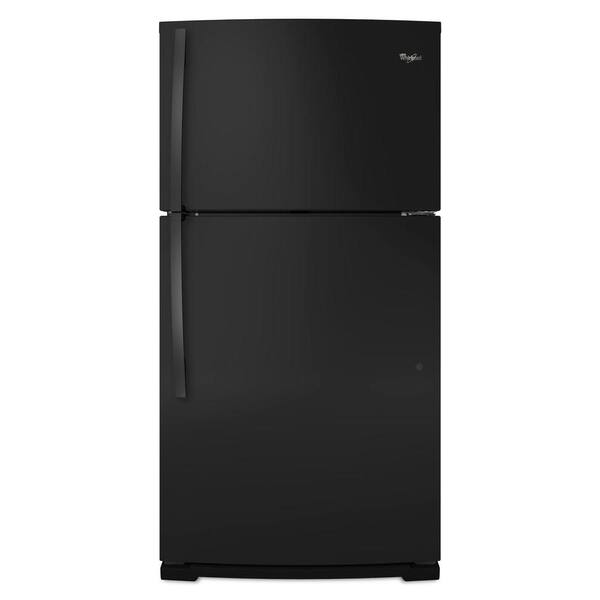 Whirlpool 21 cu. ft. Top Freezer Refrigerator in Black