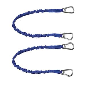 BoatTector High-Strength Line Snubber and Storage Bungee, Value 2-Pack - 24 in. with Medium Hooks, Blue