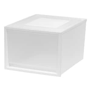 15.75 in. W x 11.75 in. H White 3-Drawers Deep Box Chest Drawer